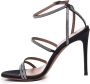 Giuliano Galiano Zwarte Satijnen Strass Mary Sandalen Black Dames - Thumbnail 7