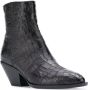 Giuseppe zanotti Elegante Zwarte Leren Enkellaarzen Black Dames - Thumbnail 2