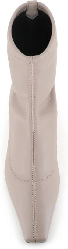 Giuseppe Zanotti Beige Stretch Leren Enkellaarzen