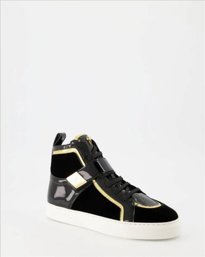 giuseppe zanotti Bicolor Leren Sneakers Black Dames