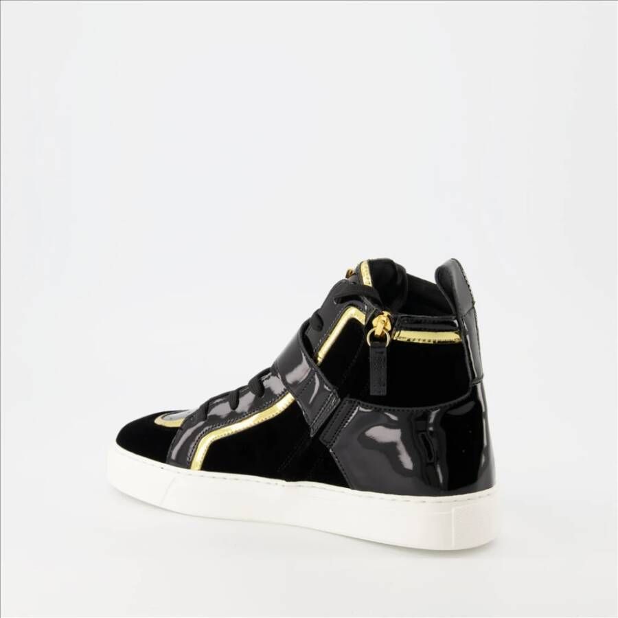 giuseppe zanotti Bicolor Leren Sneakers Black Dames