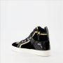 Giuseppe zanotti Bicolor Leren Sneakers Black Dames - Thumbnail 3