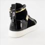 Giuseppe zanotti Bicolor Leren Sneakers Black Dames - Thumbnail 4