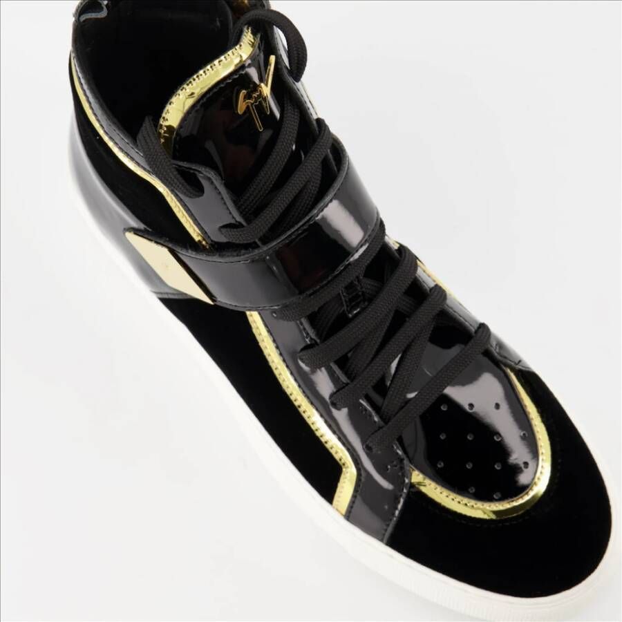 giuseppe zanotti Bicolor Leren Sneakers Black Dames