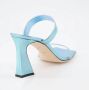 Giuseppe zanotti Blauwe Spiegel Leren Vierkante Neus Muilezels Blue Dames - Thumbnail 6