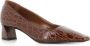Giuseppe zanotti Bruin Leren Hakken Pumps Brown Dames - Thumbnail 3