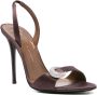 Giuseppe Zanotti Bruin leren stilet sandalen met versierd detail - Thumbnail 2