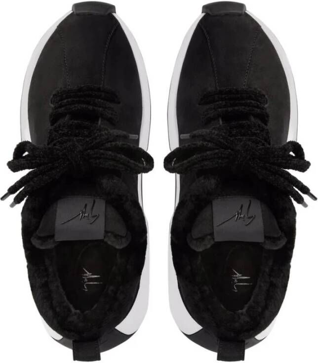 giuseppe zanotti Elegante Zwarte Sneakers Black Heren