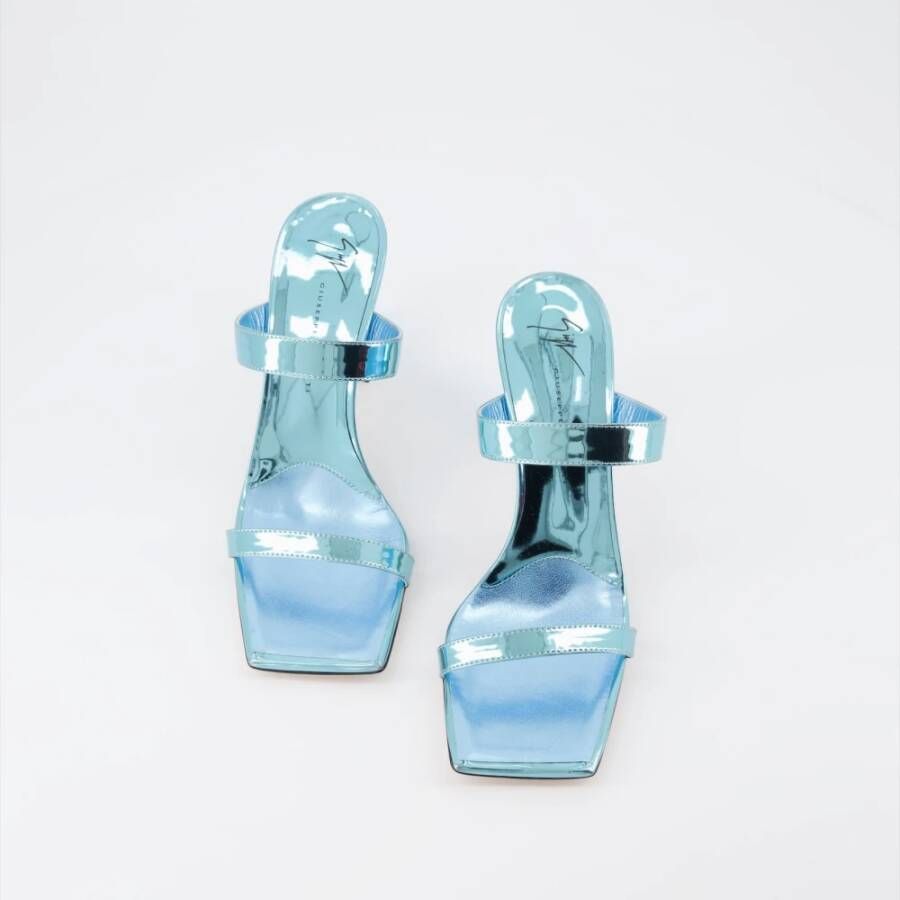 Giuseppe Zanotti Flaminia leren muiltjes met vierkante neus