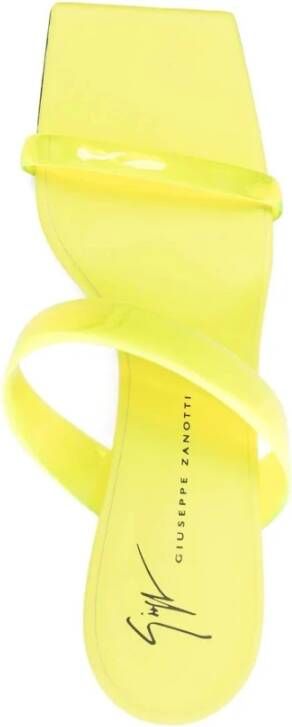 giuseppe zanotti Flat Sandals Yellow Dames