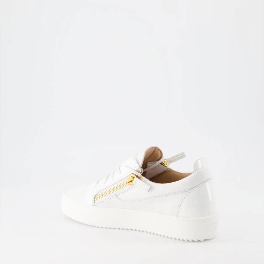 giuseppe zanotti Gail Leren Sneakers White Dames