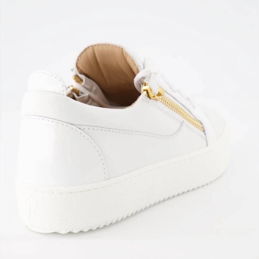giuseppe zanotti Gail Leren Sneakers White Dames