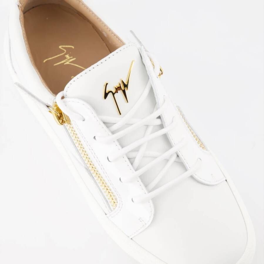 giuseppe zanotti Gail Leren Sneakers White Dames