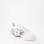 Giuseppe zanotti Graffiti Print Veterschoenen van Leer White Dames - Thumbnail 5