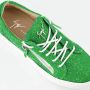 Giuseppe zanotti Groene Glitter Leren High-Top Sneakers Green Dames - Thumbnail 7