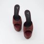 Giuseppe zanotti Kristalversierde Leren Hoge Hak Sandalen Red Dames - Thumbnail 2