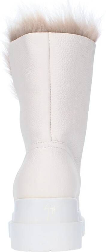 giuseppe zanotti Laarzen Wit White Dames