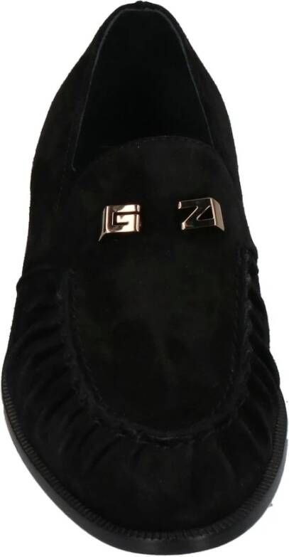 Giuseppe Zanotti Leren Loafers met Goudkleurig Logo