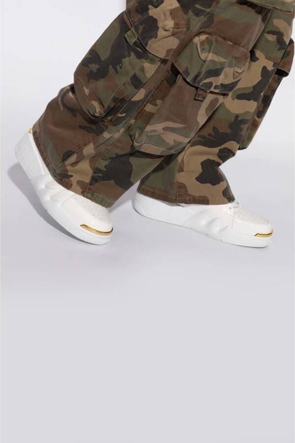 giuseppe zanotti Leren sneakers White Heren