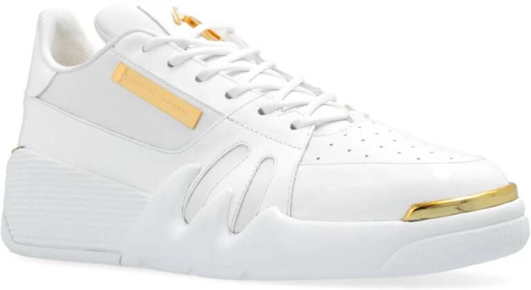 giuseppe zanotti Leren sneakers White Heren