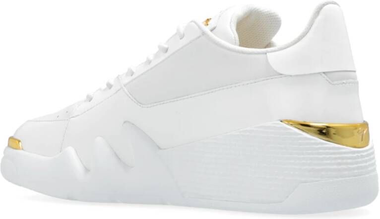 giuseppe zanotti Leren sneakers White Heren