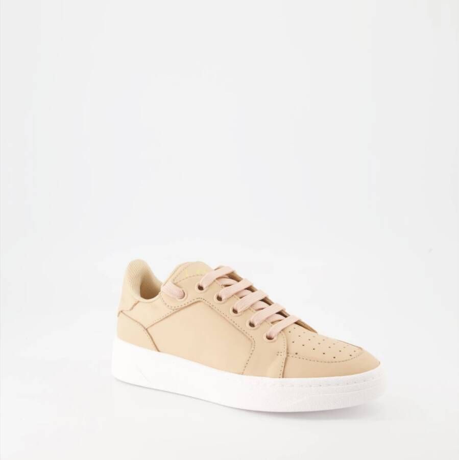 giuseppe zanotti Leren vetersneakers Pink Dames