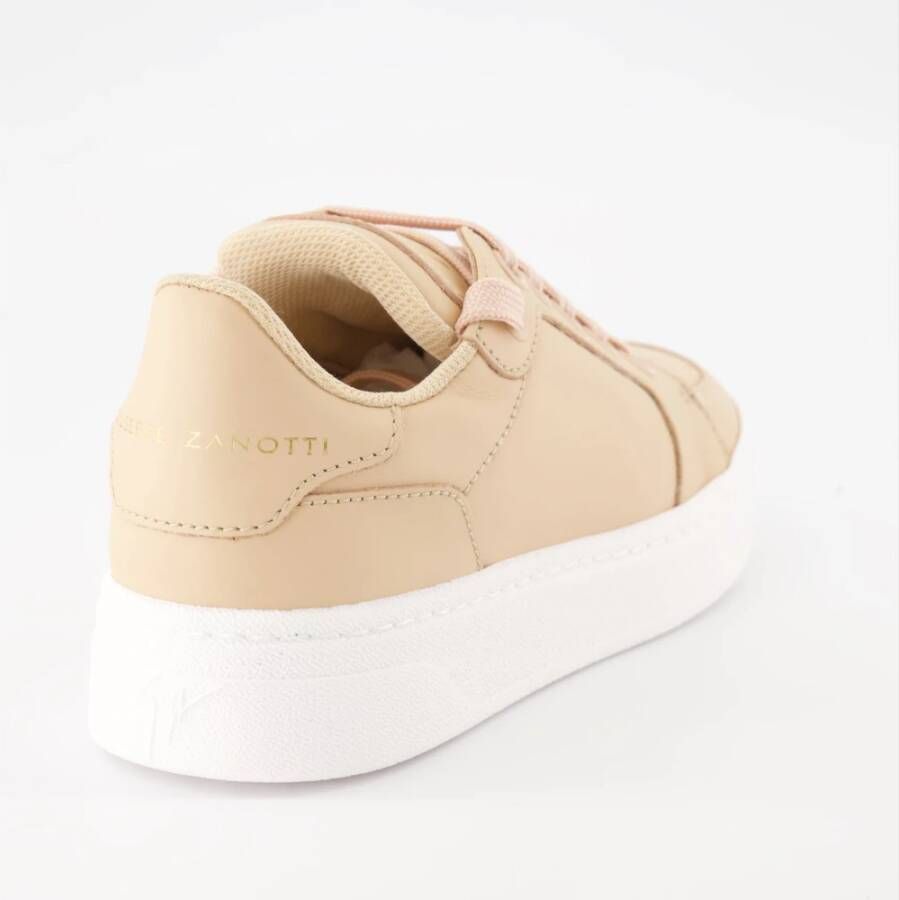 giuseppe zanotti Leren vetersneakers Pink Dames