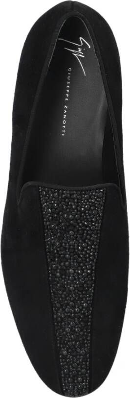 Giuseppe Zanotti Loafers schoenen met glinsterende kristallen