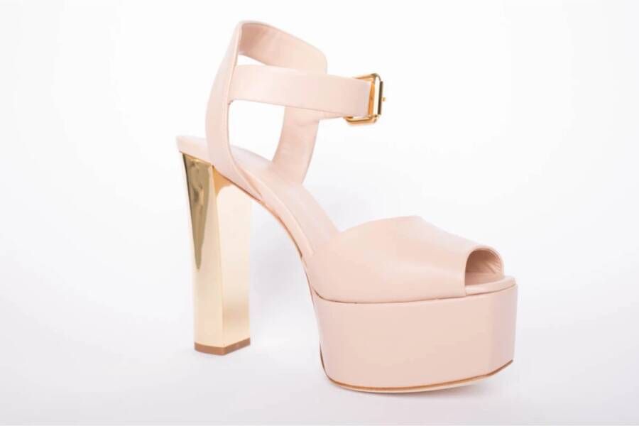 giuseppe zanotti Nappapuf Lavinia Sandalen Pink Dames