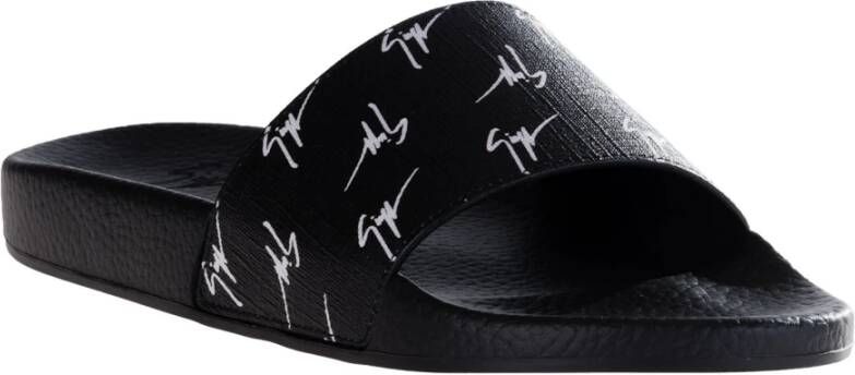 giuseppe zanotti Stijlvolle Leren Sliders voor Vrouwen Multicolor Dames