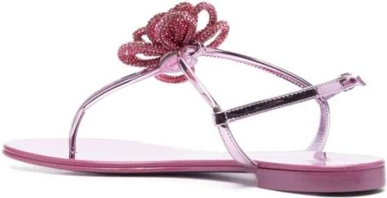 giuseppe zanotti Platte sandalen Roze Dames