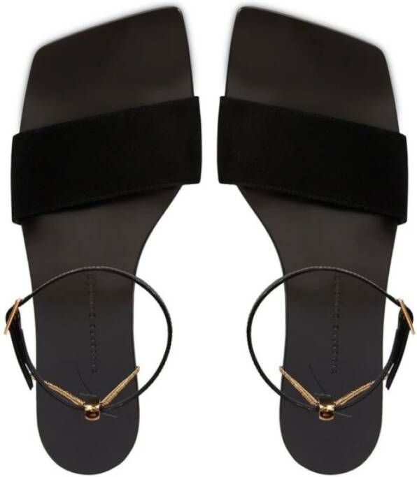 giuseppe zanotti Platte sandalen Zwart Dames