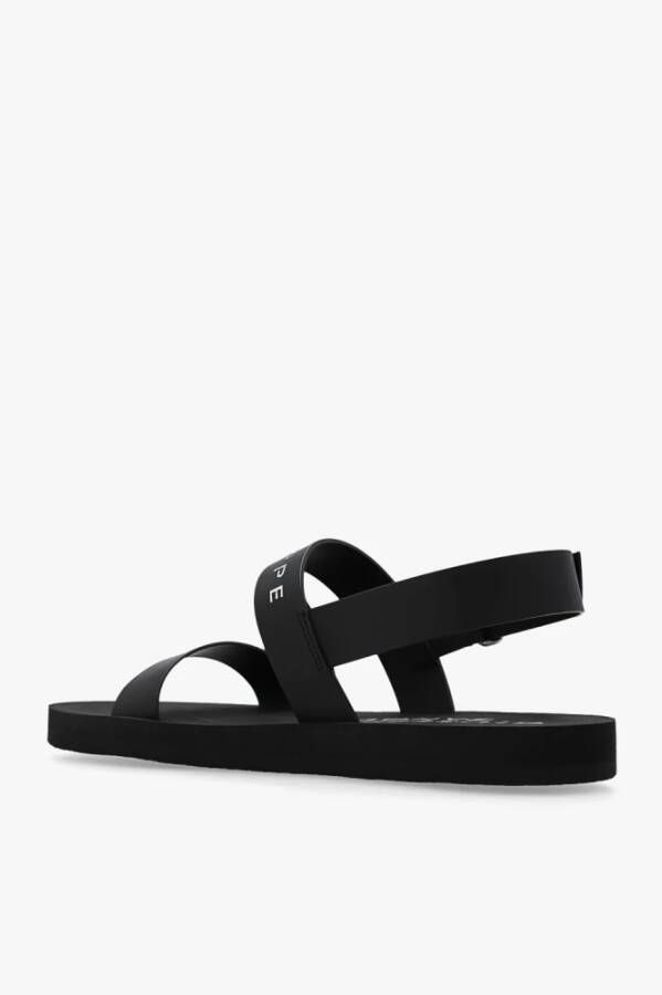 giuseppe zanotti Platte sandalen Zwart Heren