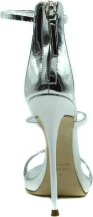 giuseppe zanotti Prachtige zilveren sandalen voor dames Gray Dames