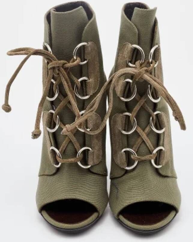 Giuseppe Zanotti Pre-owned Canvas boots Green Dames