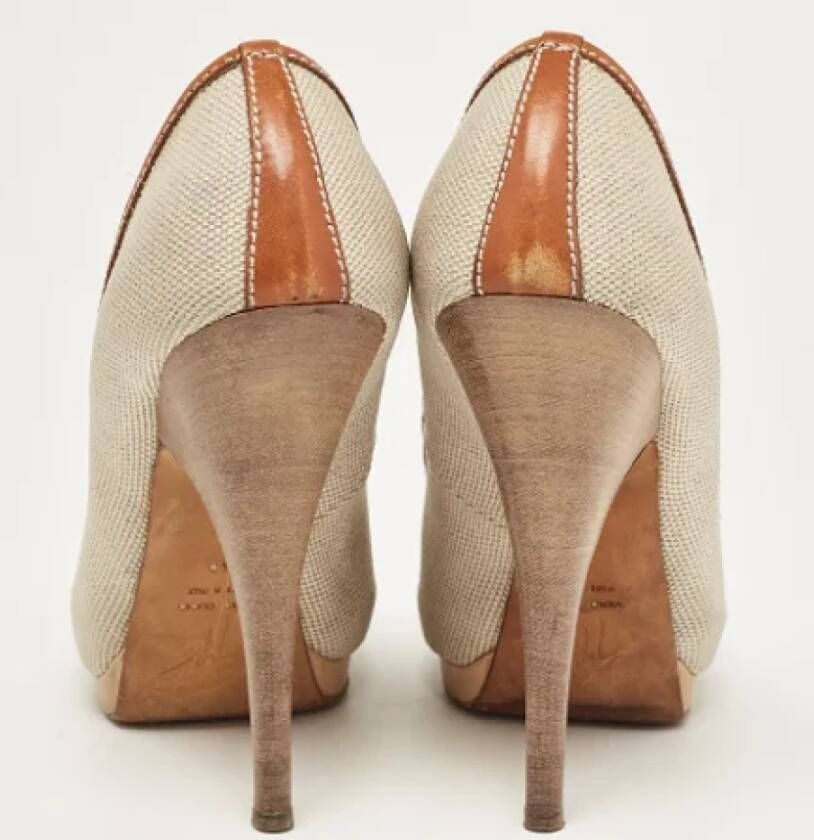 Giuseppe Zanotti Pre-owned Canvas heels Beige Dames