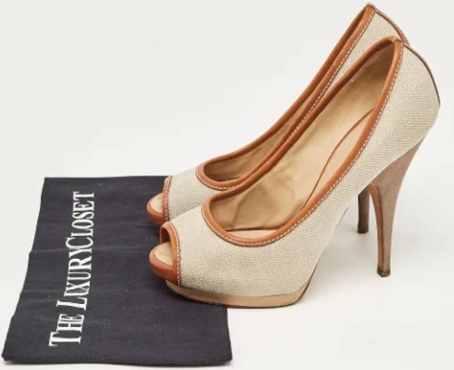 Giuseppe Zanotti Pre-owned Canvas heels Beige Dames