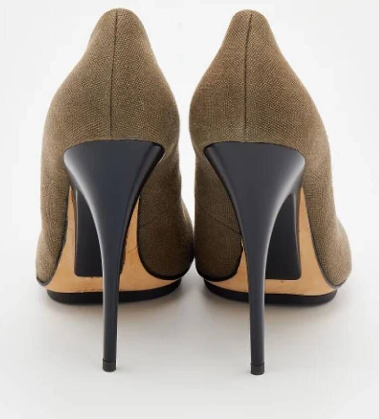 Giuseppe Zanotti Pre-owned Canvas heels Green Dames