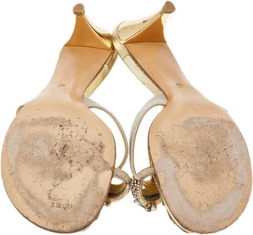 Giuseppe Zanotti Pre-owned Canvas sandals Beige Dames