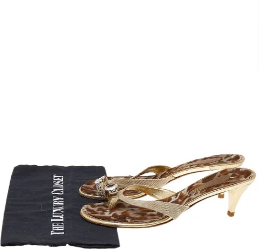 Giuseppe Zanotti Pre-owned Canvas sandals Beige Dames