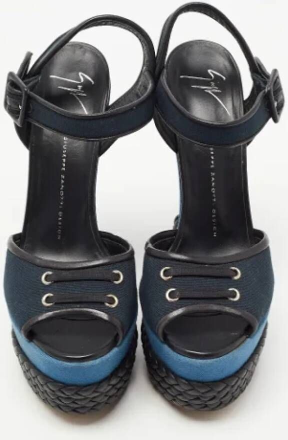 Giuseppe Zanotti Pre-owned Canvas sandals Blue Dames