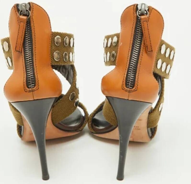 Giuseppe Zanotti Pre-owned Canvas sandals Green Dames