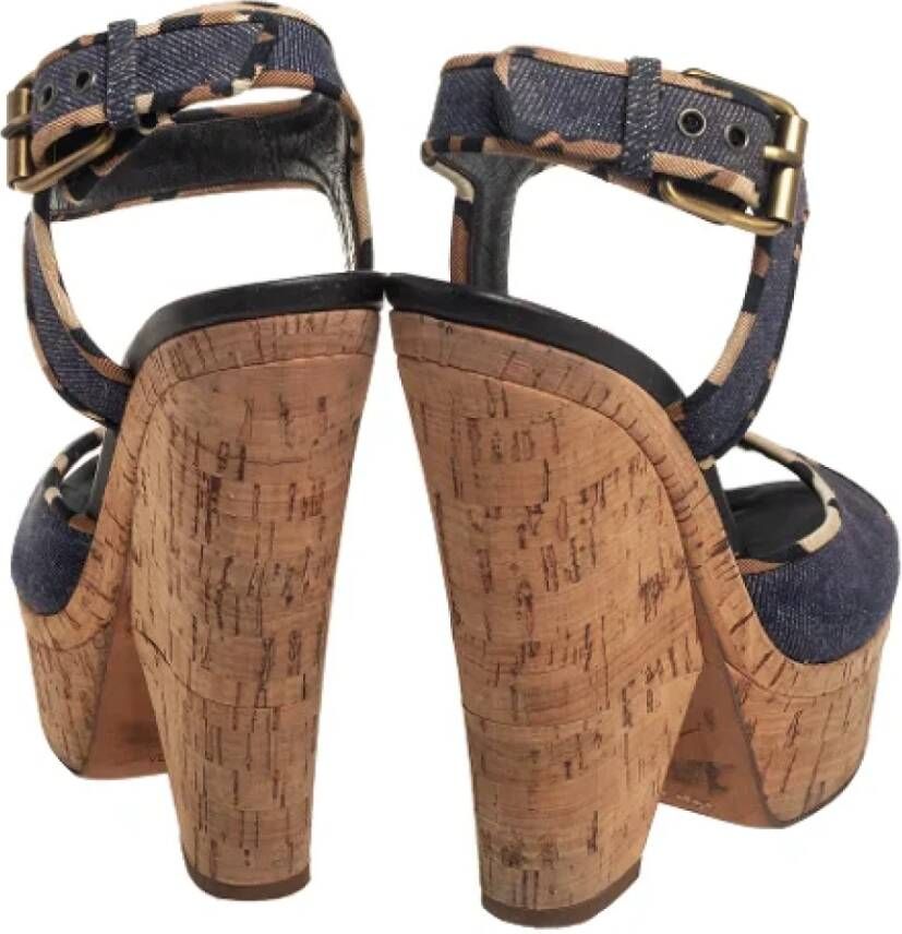 Giuseppe Zanotti Pre-owned Denim sandals Blue Dames