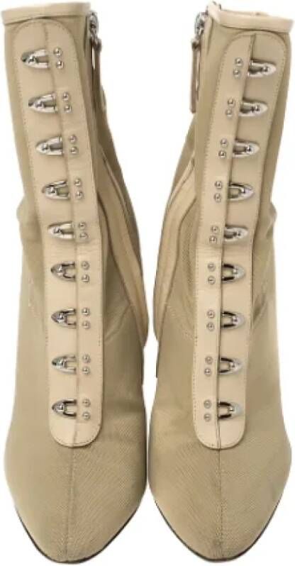 Giuseppe Zanotti Pre-owned Fabric boots Beige Dames