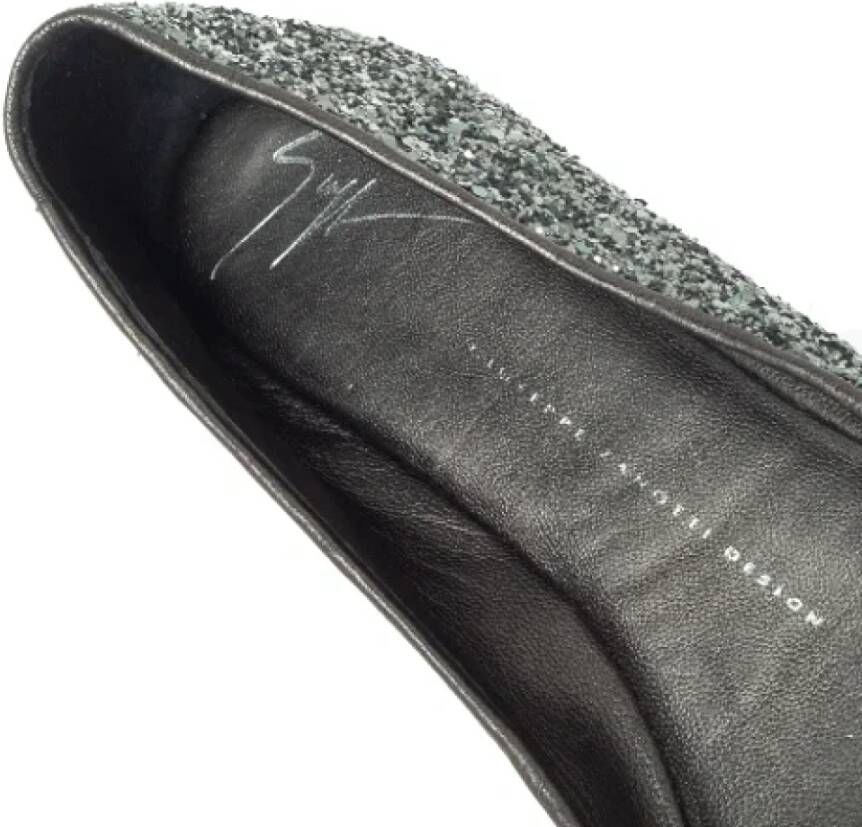 Giuseppe Zanotti Pre-owned Fabric flats Gray Dames