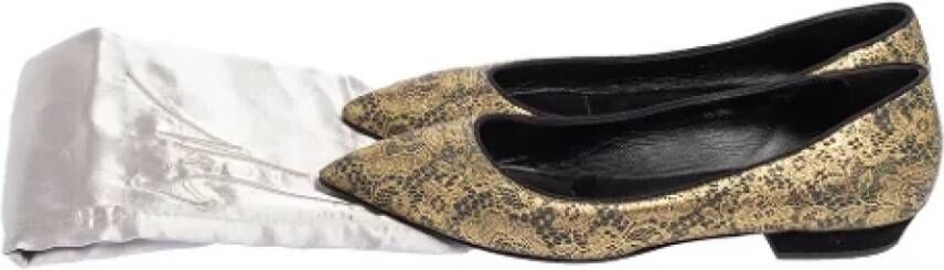 Giuseppe Zanotti Pre-owned Fabric flats Gray Dames