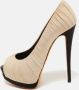 Giuseppe Zanotti Pre-owned Fabric heels Beige Dames - Thumbnail 2