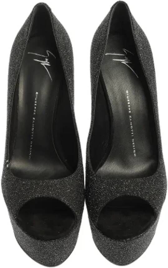 Giuseppe Zanotti Pre-owned Fabric heels Black Dames