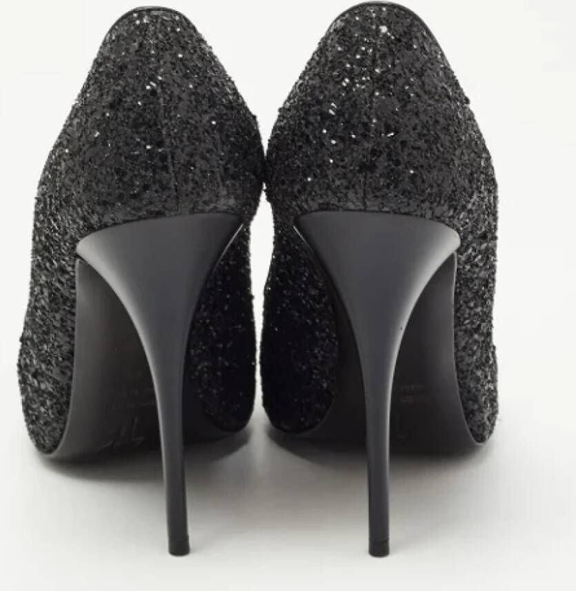 Giuseppe Zanotti Pre-owned Fabric heels Black Dames