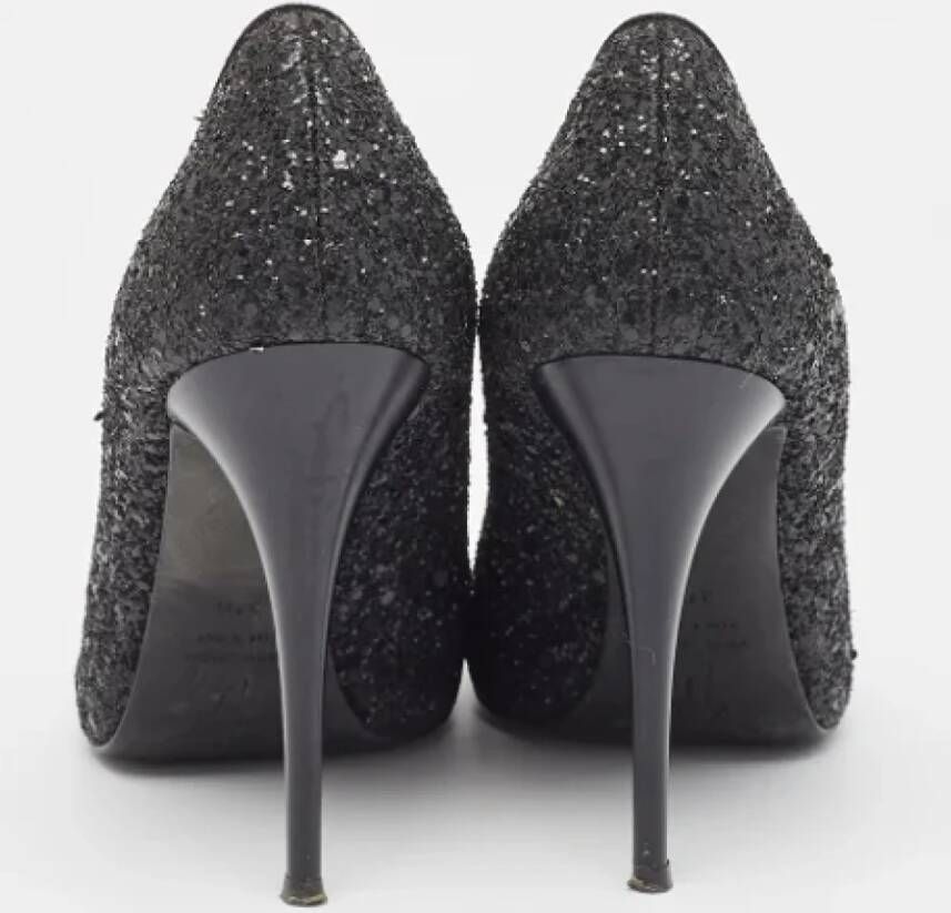 Giuseppe Zanotti Pre-owned Fabric heels Black Dames